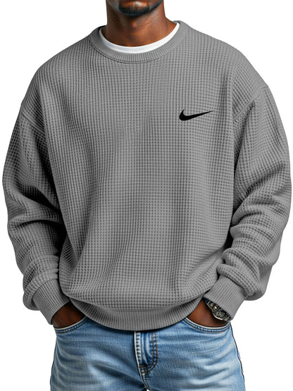 NK - Men's Fashionable Loose-Fitting Versatile Crew Neck Sweatshirt