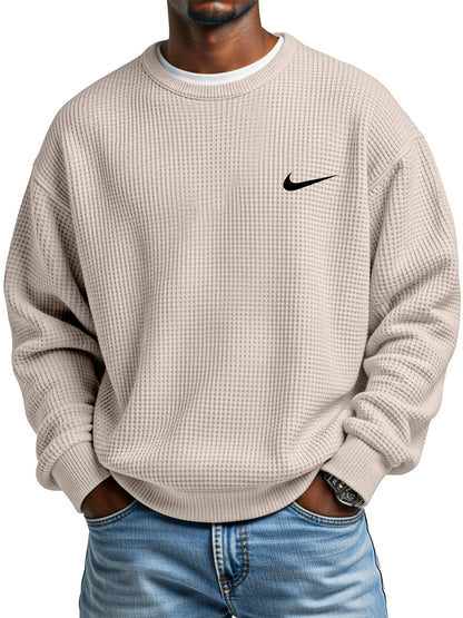 NK - Men's Fashionable Loose-Fitting Versatile Crew Neck Sweatshirt